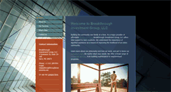 Desktop Screenshot of breakthroughinvestments.net