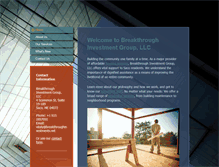Tablet Screenshot of breakthroughinvestments.net